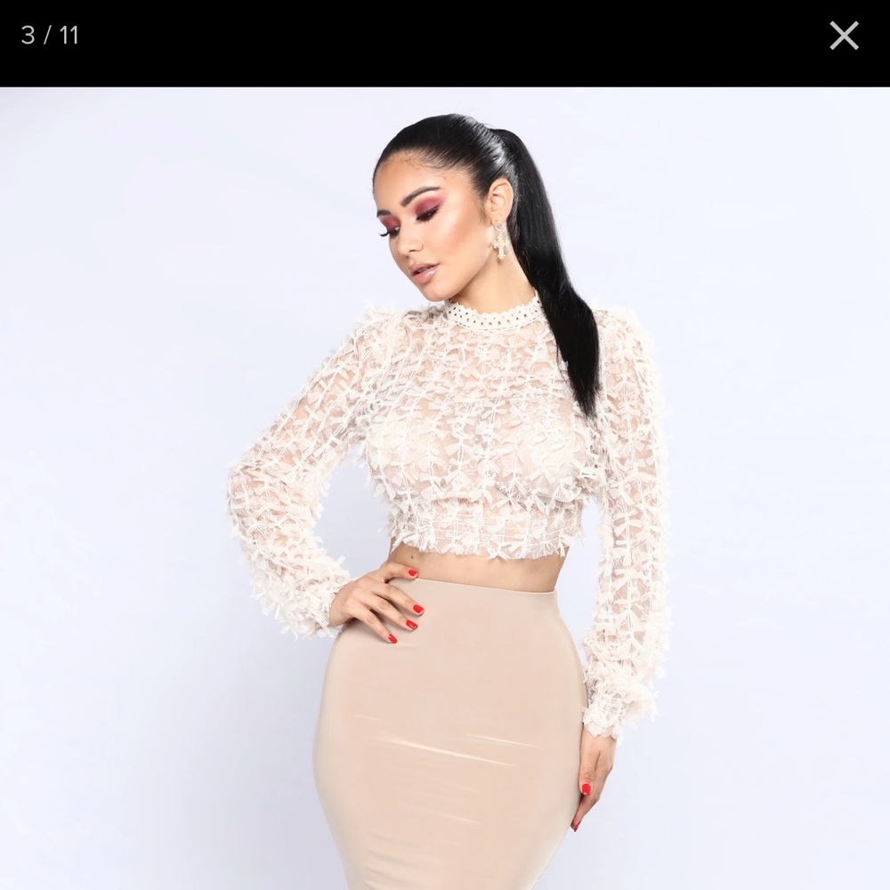 Bolivar Lace Top Blush Plus Size